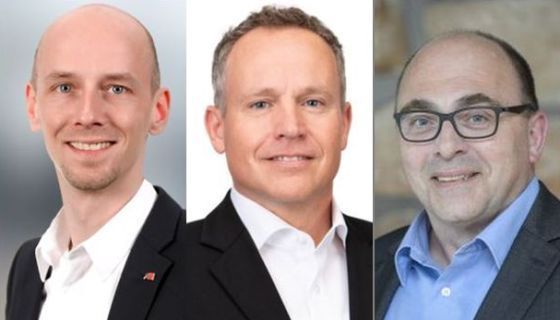 Distributoren sind wichtige Partner von Plusnet (v.l.n.r.): Oliver Hemann (Michael Telecom) Carsten Niemann (ALSO) und Jürgen Walch (Herweck). Collage: © Plusnet GmbH, Einzelporträts: © Privat.