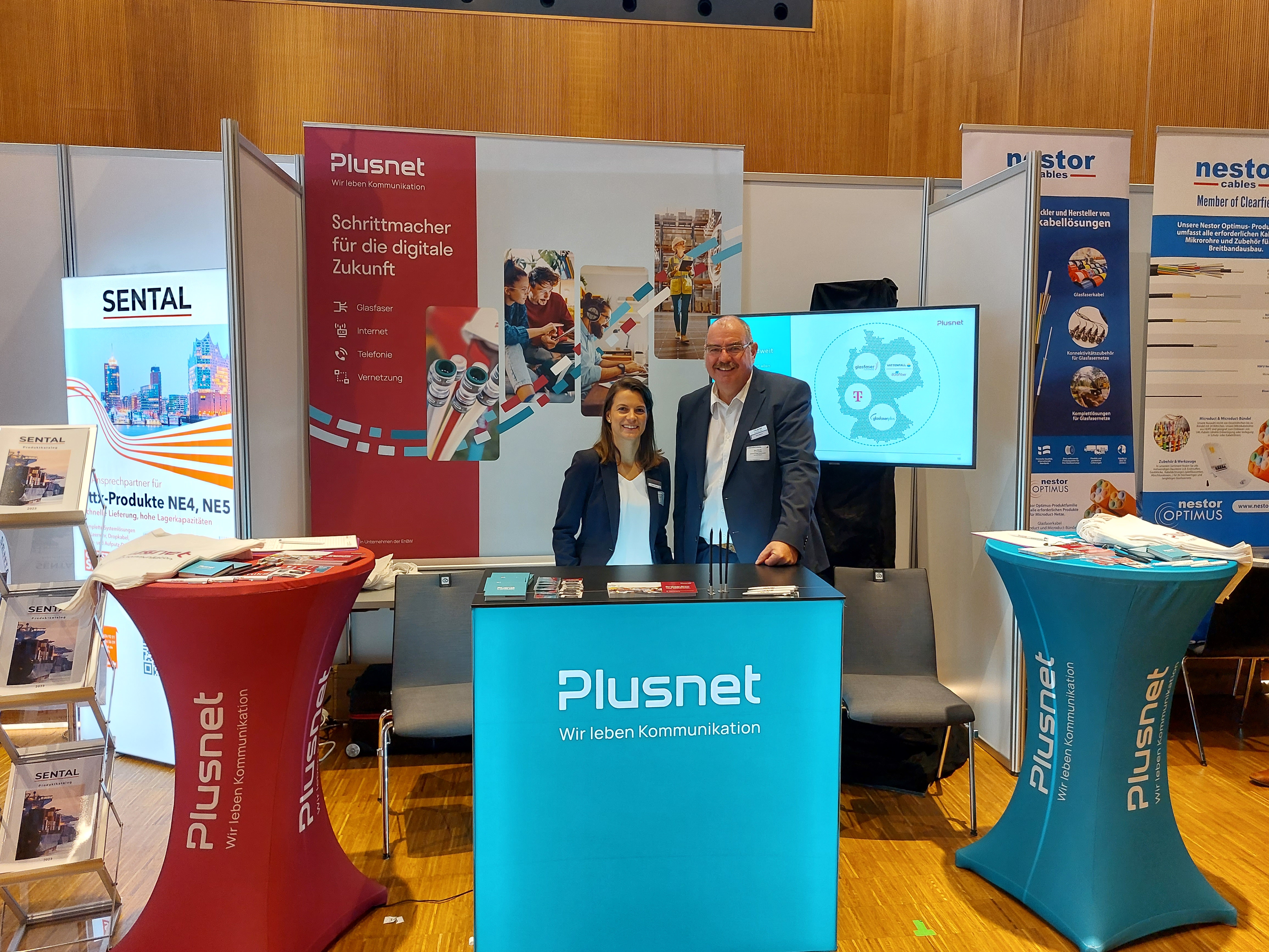 Plusnet Stand auf dem Bayerischen Breitbandforum