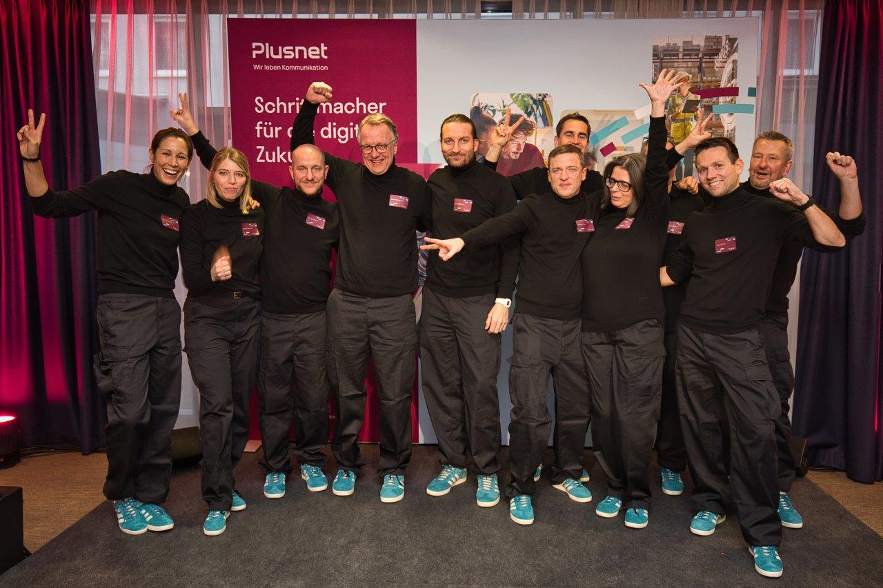 Das Team des Produktmanagements auf der Plusnet Partnerkonferenz