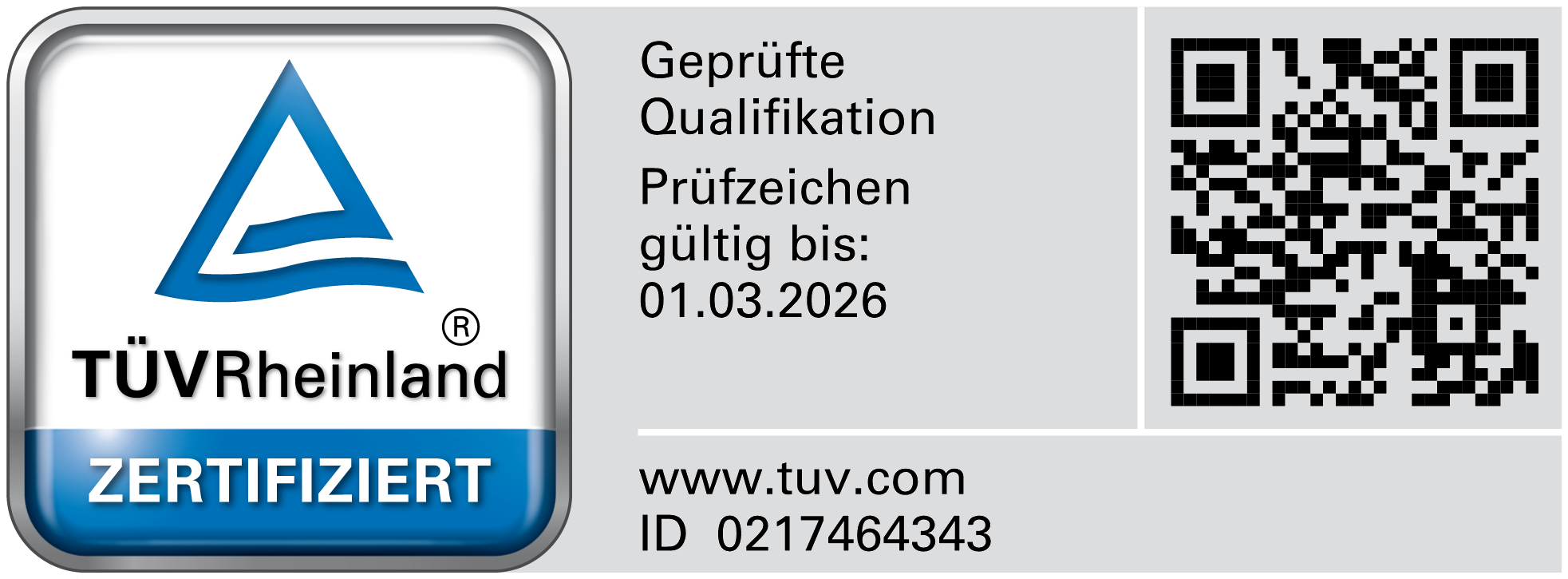 TÜV Rheinland Siegel