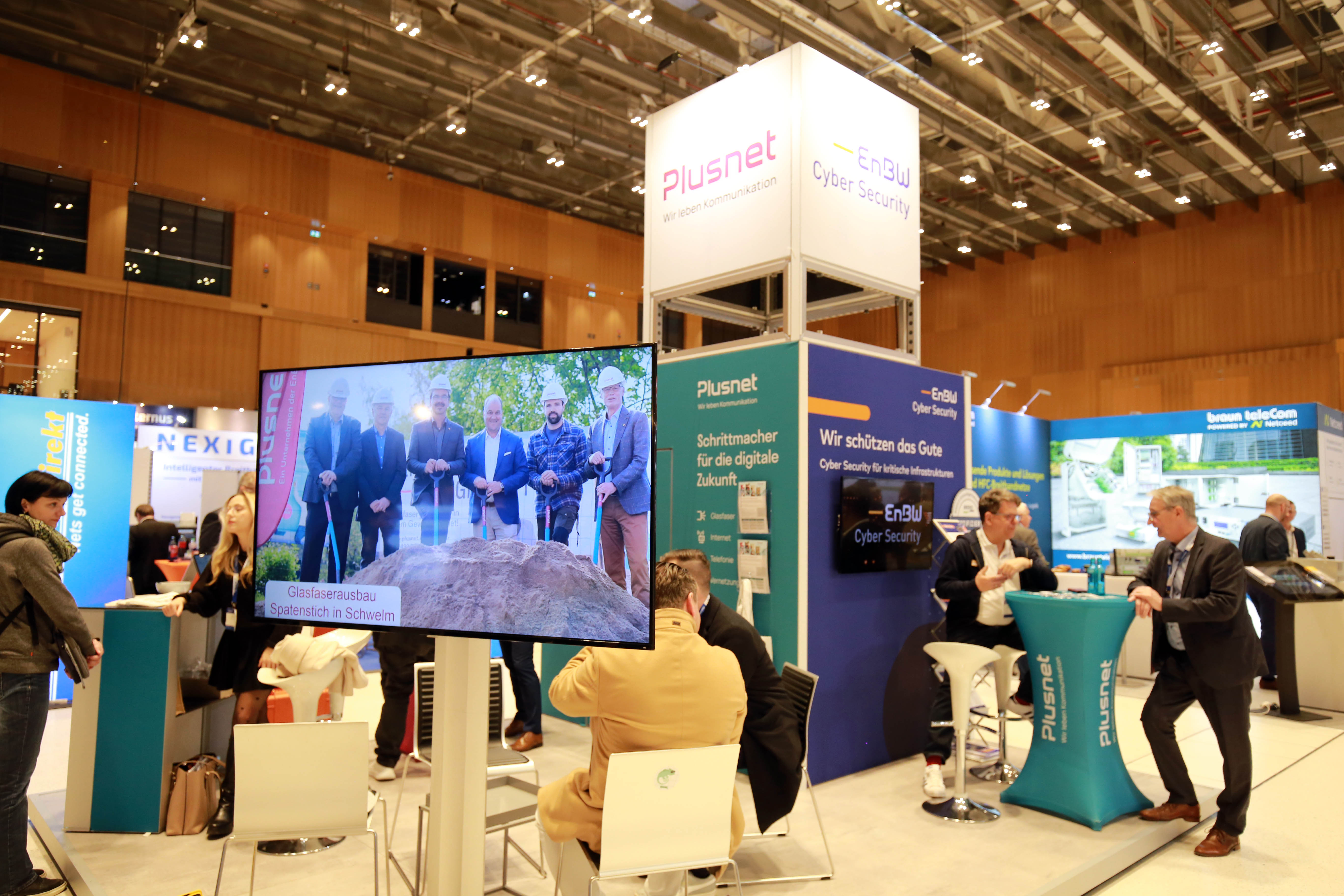 Plusnet Messestand auf den Fiberdays