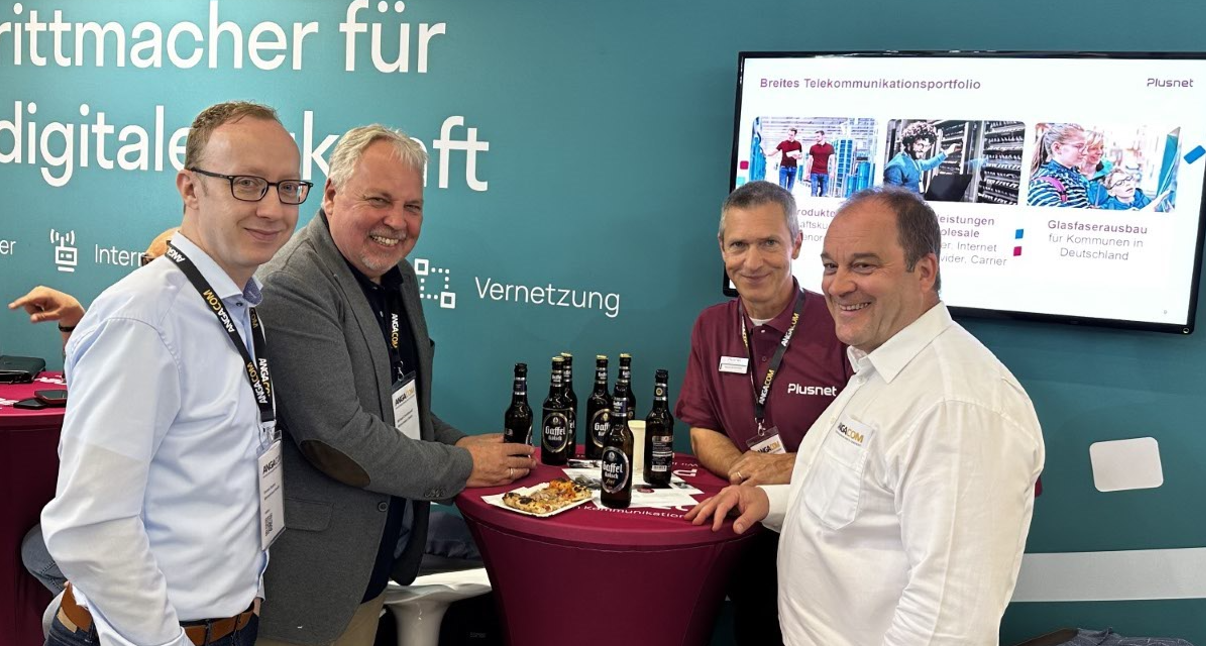 Plusnet Stand auf der ANGA COM 2024